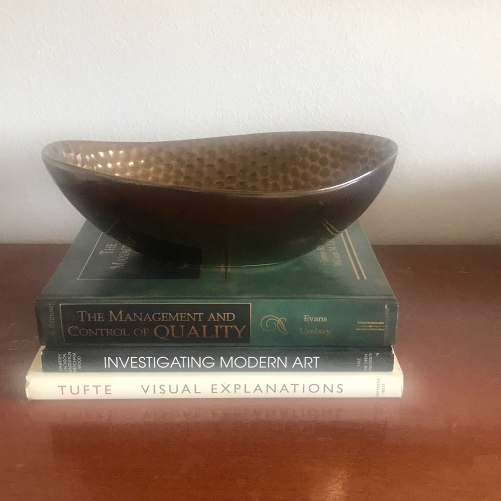 Gold/ bronze bowl